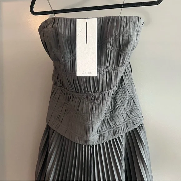 Acler Bristol Midi Dress in Black Size US 4 NEW! New with tags!